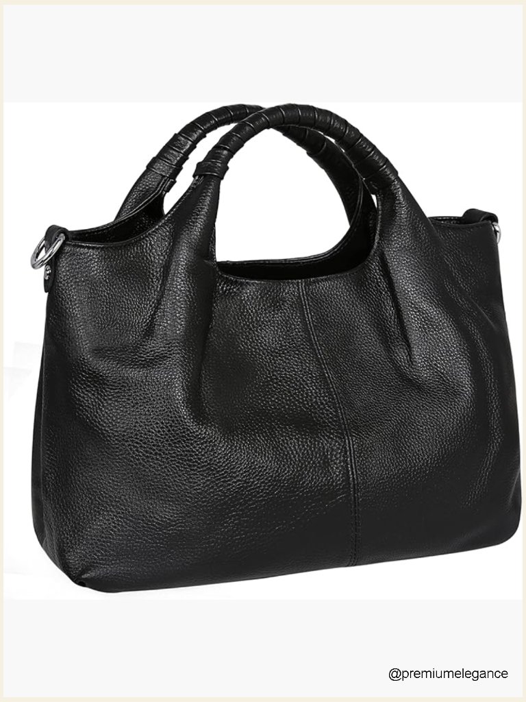 Genuine Leather Top Handle Satchel Crossbody Bag Tote